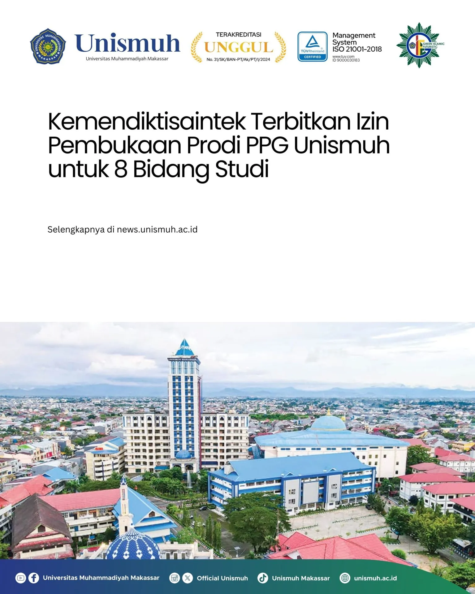 8 Bidang Studi Baru PPG FKIP Unismuh Makassar